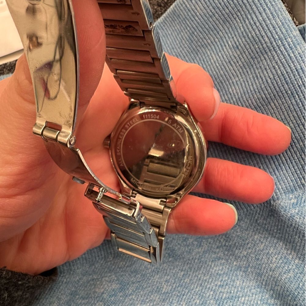 Michael Kors Stainless Steel Blue and Silver Watch - Picture 4 of 6